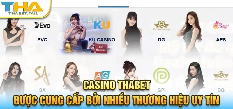 Casino Thabet tập hợp các sảnh cược hàng đầu, được đánh giá cao về uy tín.